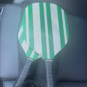 Show Me Your MuMu Green and White Striped Paddles